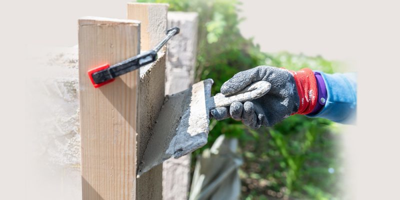 travaux maçonnerie piliers béton installation portail